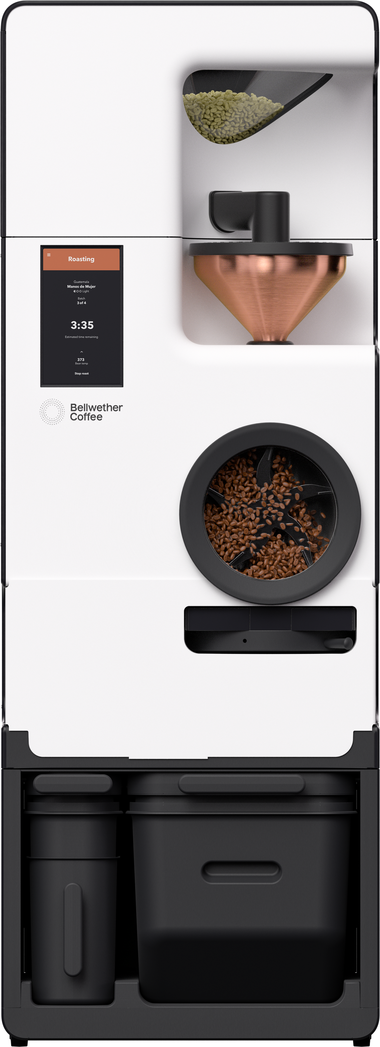 Shop Roaster with Continuous Roasting